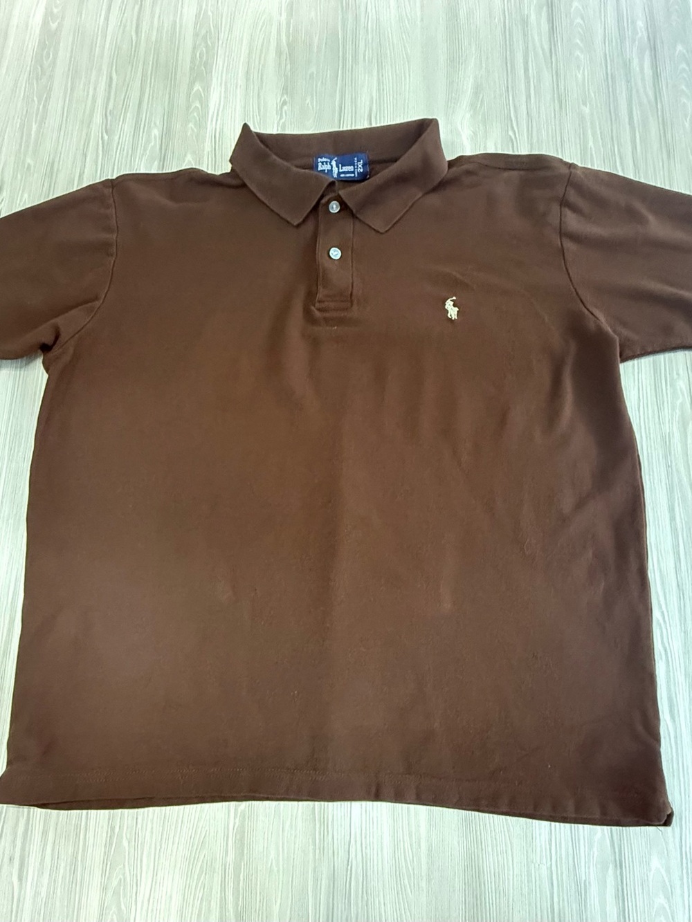 Polo by Ralph Lauren Brown Short-Sleeve Cotton Polo